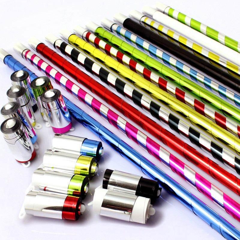 Golden Band Stick Plastic Bouncing Stick Zebra Plastic Bouncing Stick Stage Magic Stick 70Cm Telescopic Stick Magic Toys