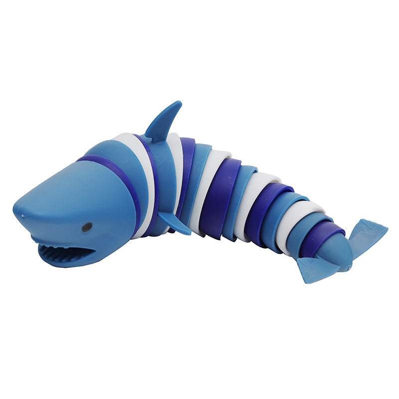 Ocean Shark Dolphin Decompression Fun Toys For Children Educational Science Hairy Slug