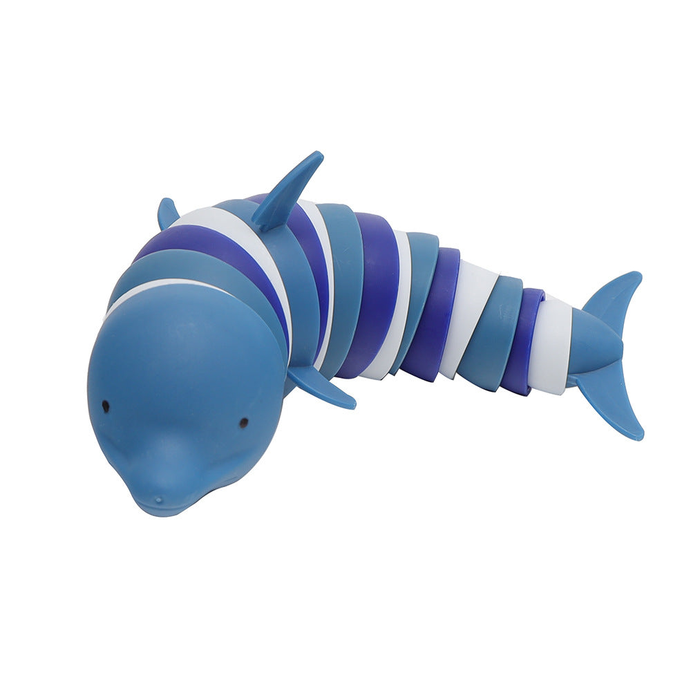 Ocean Shark Dolphin Decompression Fun Toys For Children Educational Science Hairy Slug