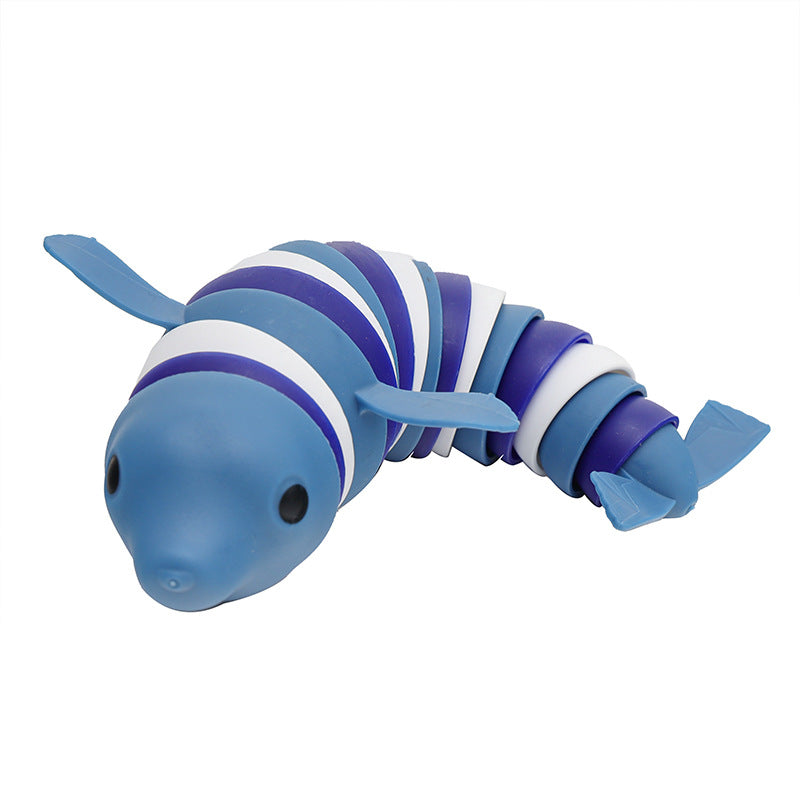 Ocean Shark Dolphin Decompression Fun Toys For Children Educational Science Hairy Slug