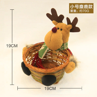 Christmas Candy Storage Basket Decoration Santa Claus Storage Basket Gift christmas decorations for home
