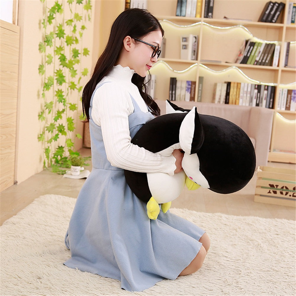 Down cotton cute shy penguin doll pillow Stuffed toy Children's Day girl gift doll