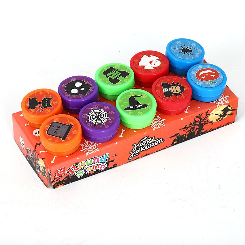 10 Pcs Childrens Day Toy Stamp Set Creative Stationery Cartoon Cute Stamp Childrens Dinosaur Stamp