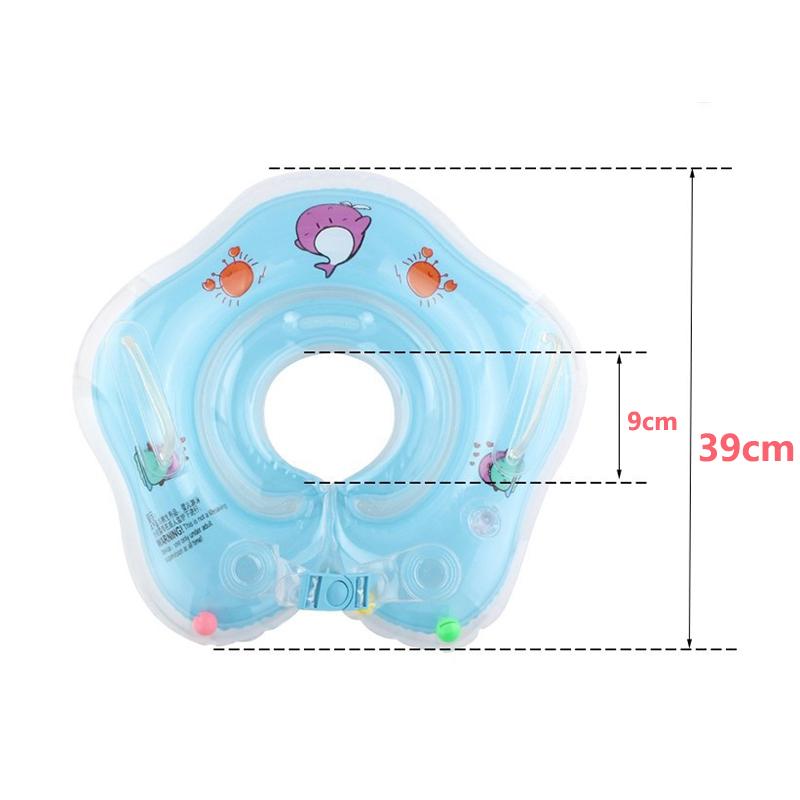 Newborn Floats Swim Ring Baby Neck Ring Inflatable Toys Infants Young Childrens Inflatable Wheel