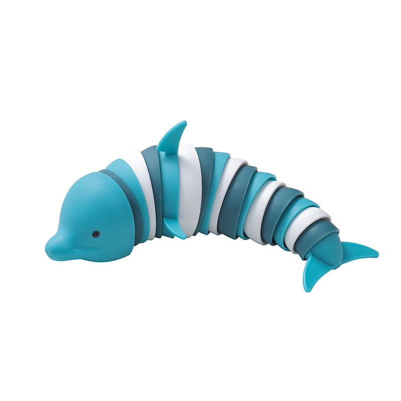 Ocean Shark Dolphin Decompression Fun Toys For Children Educational Science Hairy Slug