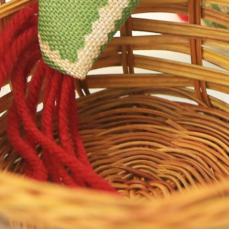 Christmas Candy Storage Basket Decoration Santa Claus Storage Basket Gift christmas decorations for home