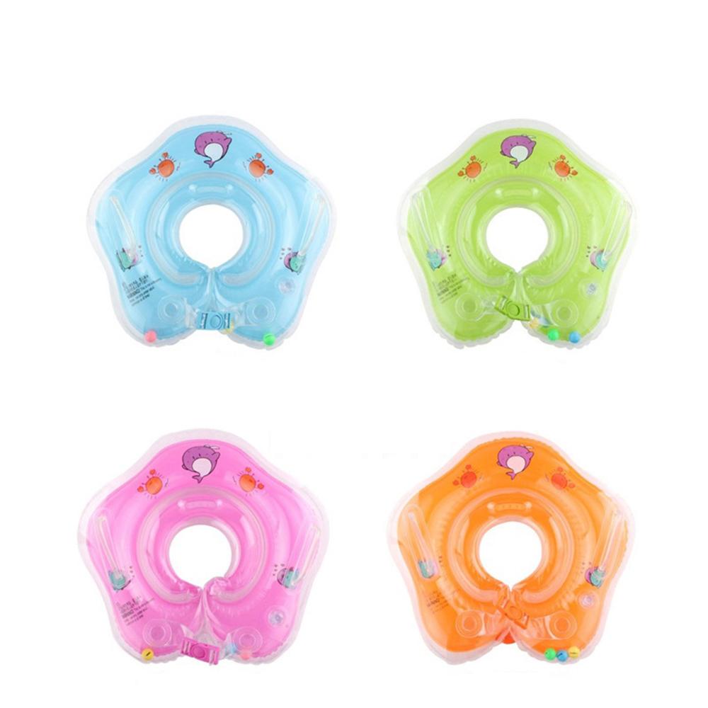 Newborn Floats Swim Ring Baby Neck Ring Inflatable Toys Infants Young Childrens Inflatable Wheel