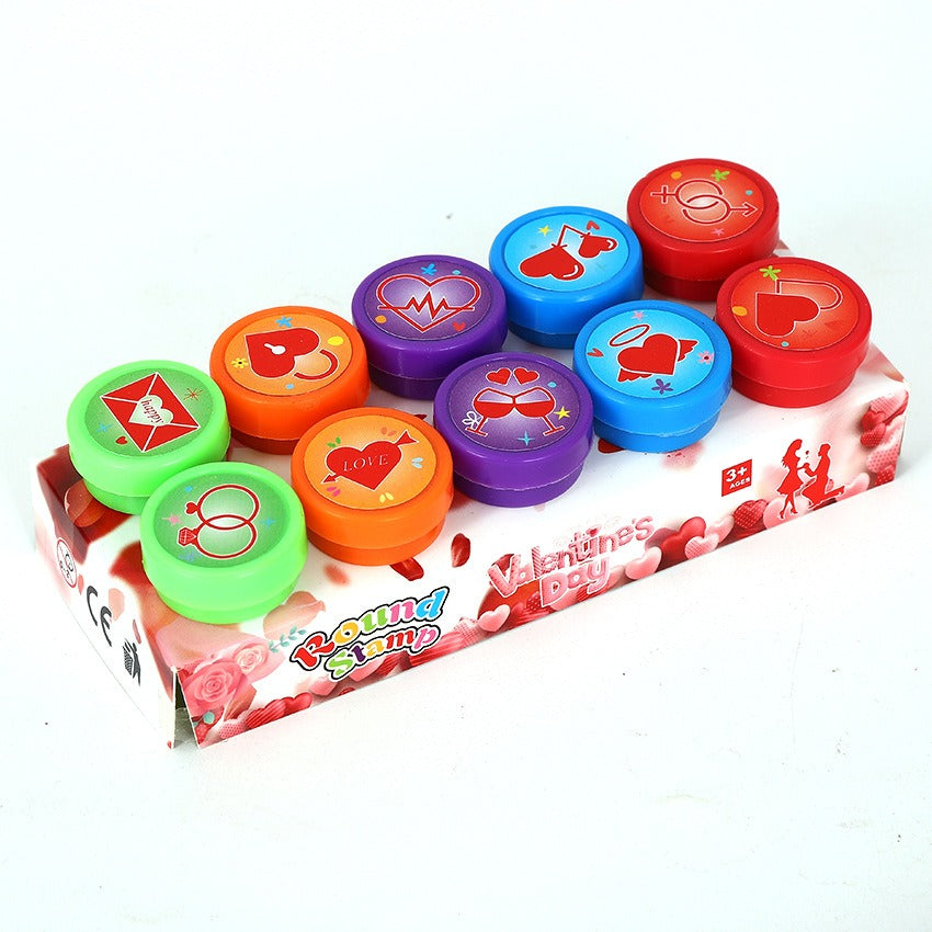 10 Pcs Childrens Day Toy Stamp Set Creative Stationery Cartoon Cute Stamp Childrens Dinosaur Stamp